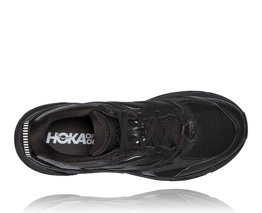 Hoka Australia One One Clifton L - Mens Running Shoes Black - NGMSQ-9016